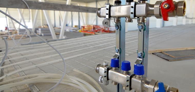 Zakelijk vloerverwarming project