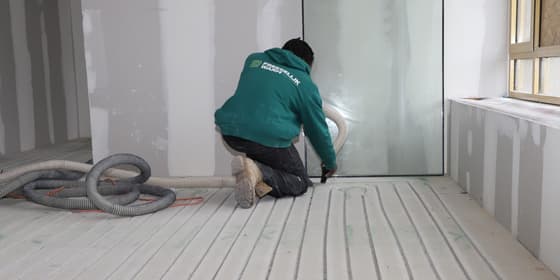 Vloerverwarming installatie